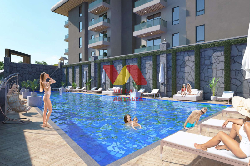 Квартиры 1+1 и 2+1 в Алании, Конаклы. Фото 15