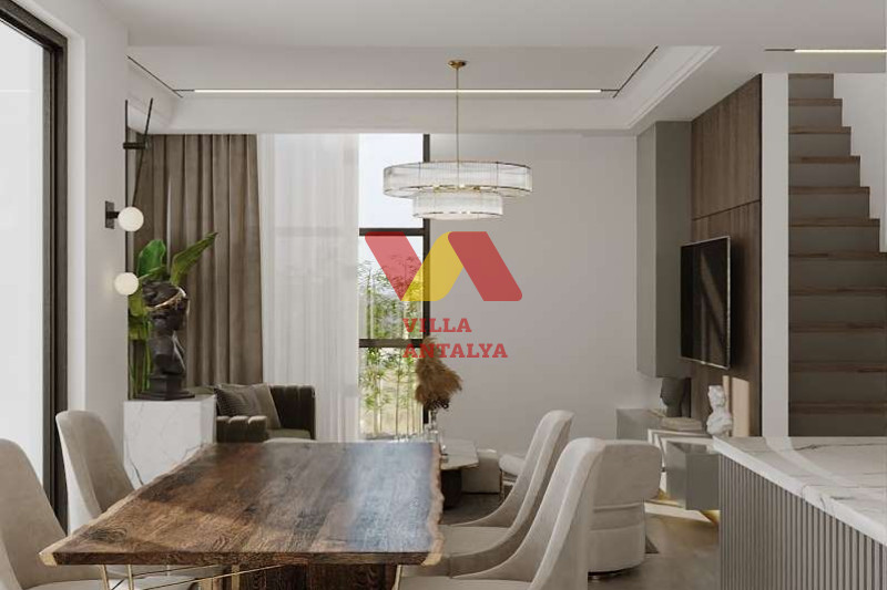 Новые виллы 3+1 в Алании, Конаклы. Фото 14