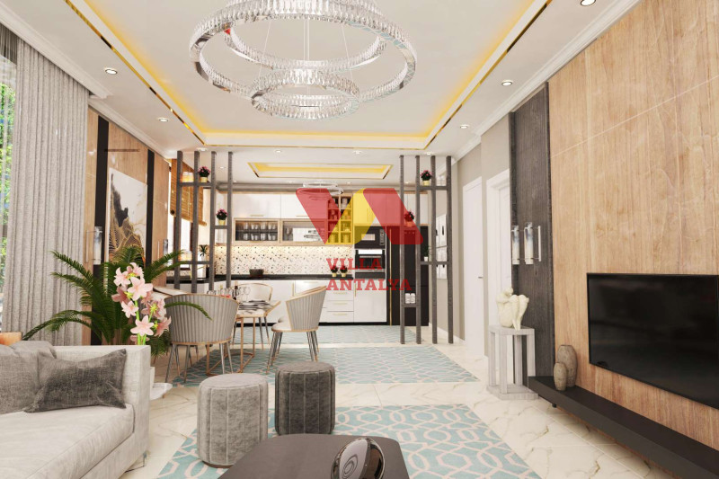 Новые дуплексы 2+1 и 3+1, с ВНЖ в Алании. Фото 16