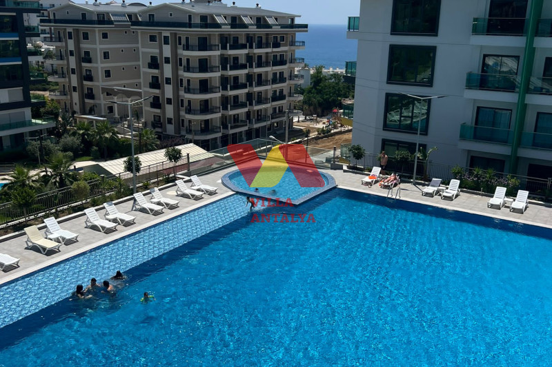 Квартира 1+1  в видом на море в Алании, Каргыджак. Фото 14